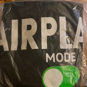 Black 2X Airplane mode tshirt (New in plastic)